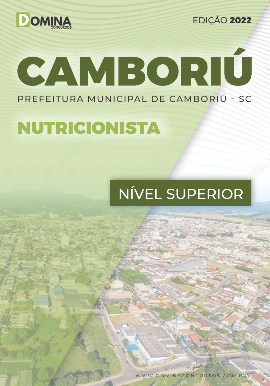 Apostila Digital Pref Camboriú SC 2022 Nutricionista