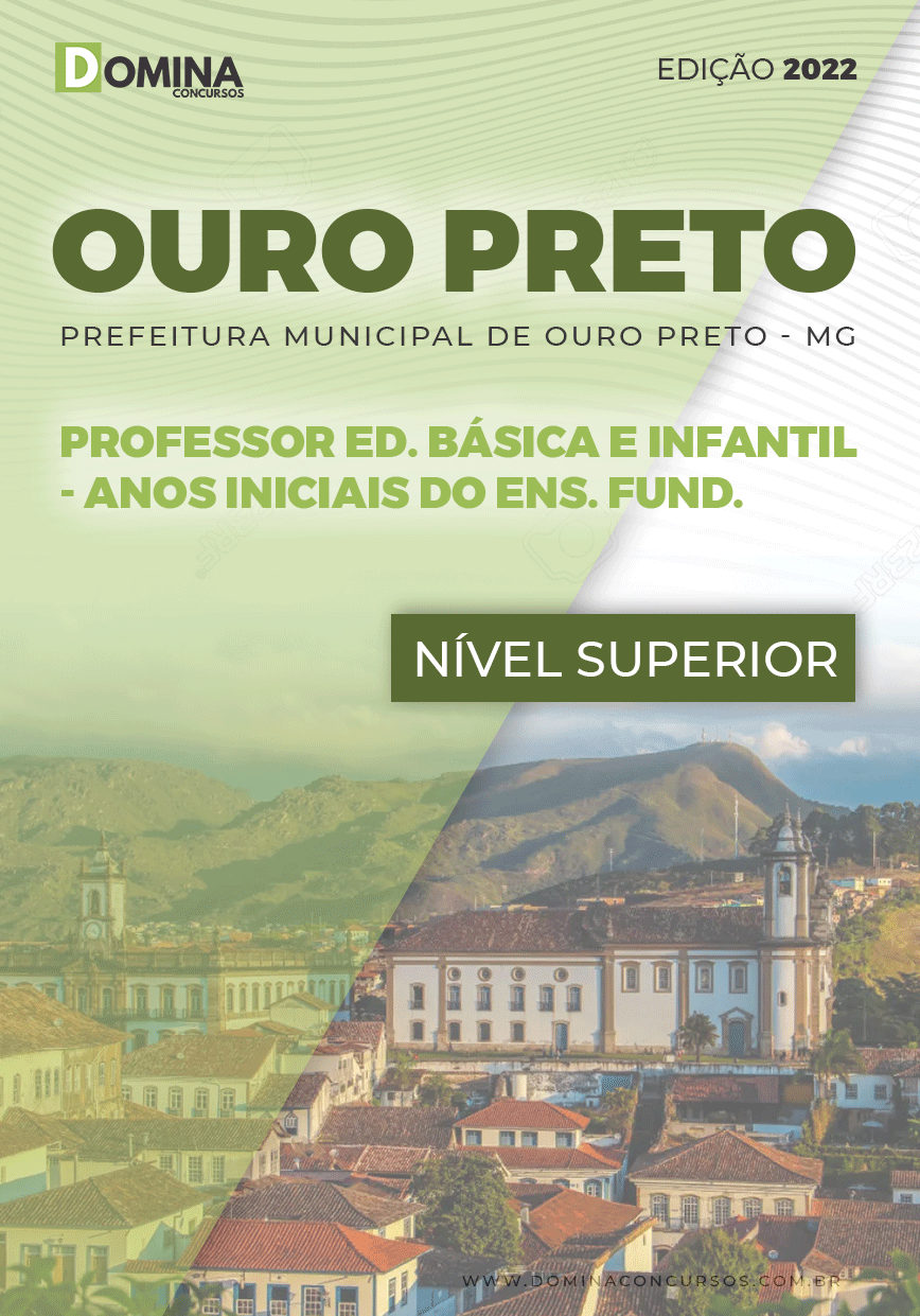 Apostila Pref Ouro Preto MG 2022 PEB Educ Infan Anos Iniciais Ens Fund