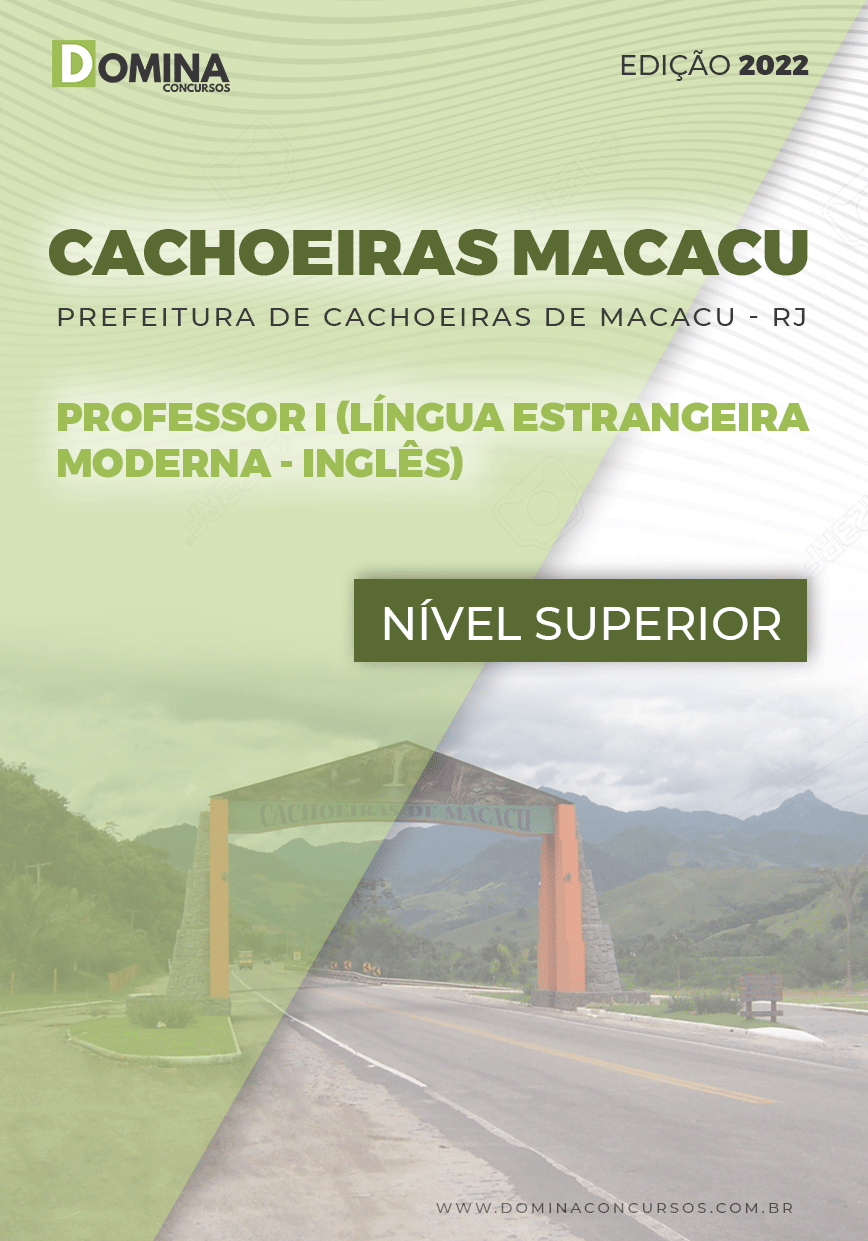 Apostila Pref Cachoeiras Macacu RJ 2022 Professor I Inglês