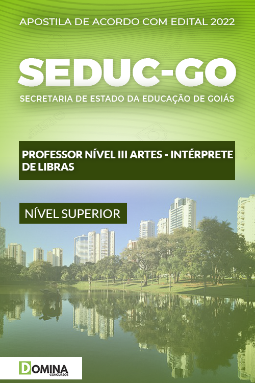 Apostila SEDUC GO 2022 Professor Nível III Intérprete Libras