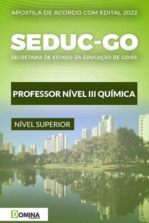 Apostila SEDUC GO 2022 Professor Nível III Química
