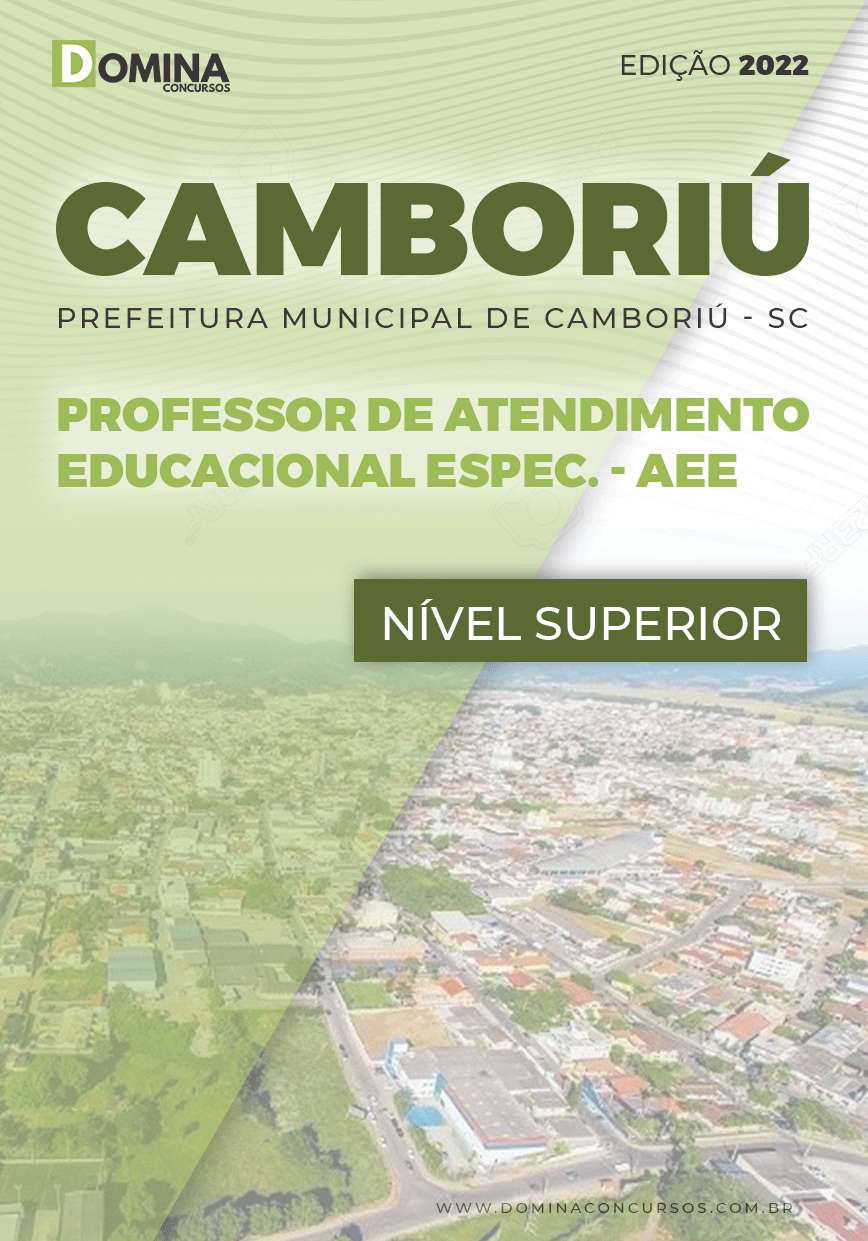 Apostila Pref Camboriú SC 2022 Prof Atend Educacional Especializado
