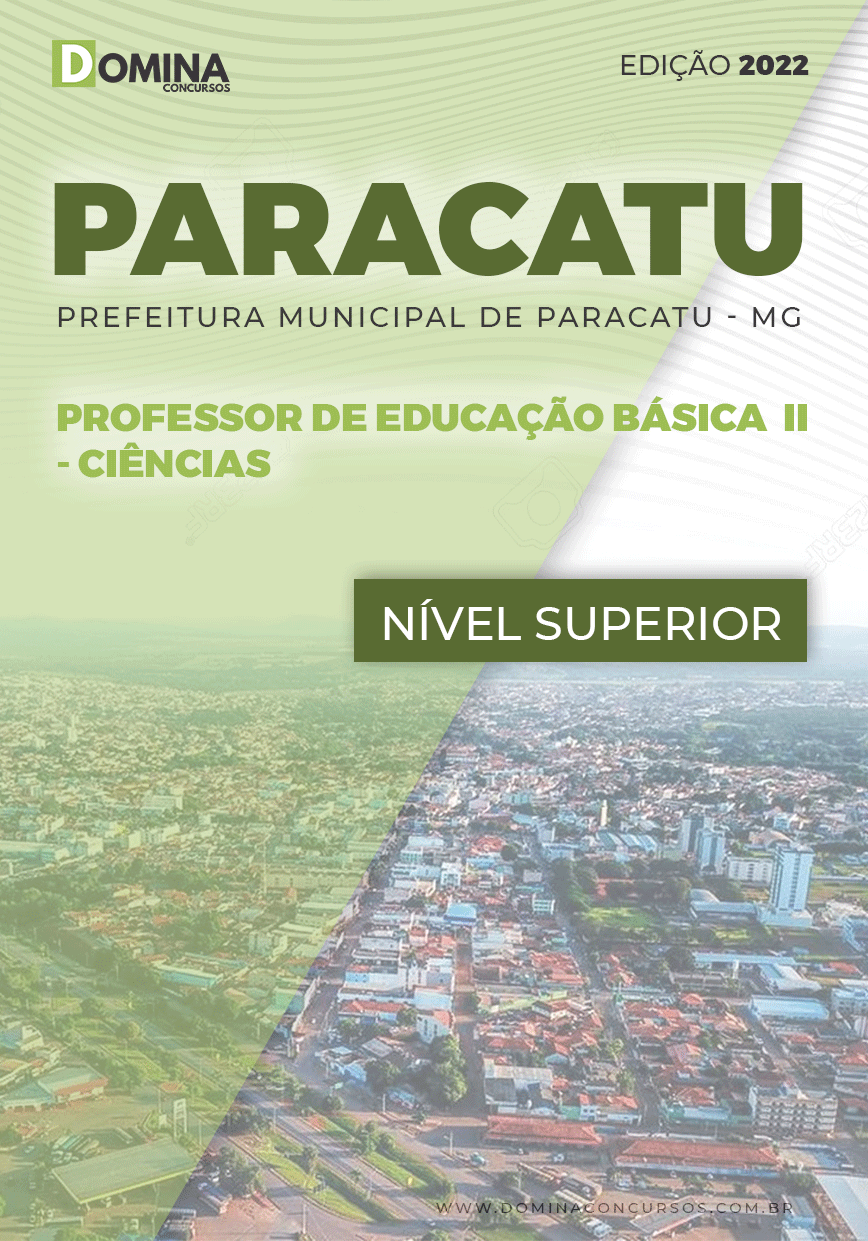 Apostila Pref Paracatu MG 2022 Professor Educação Básica II Ciências