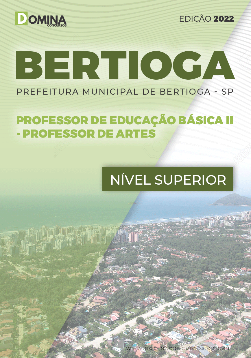 Apostila Pref Bertioga SP 2022 PEB II Professor Artes