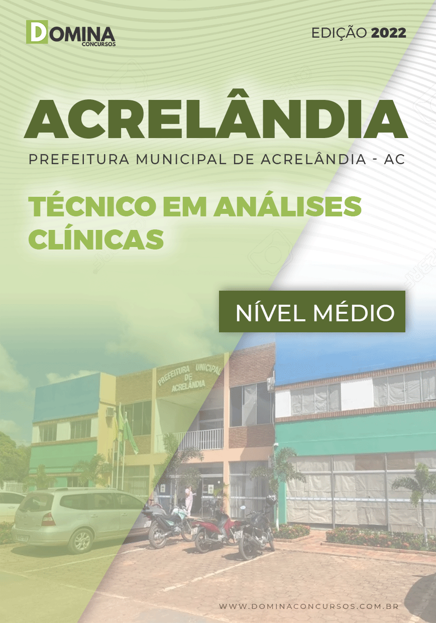 Apostila Pref Acrelândia AC 2022 Técnico em Análises Clínicas