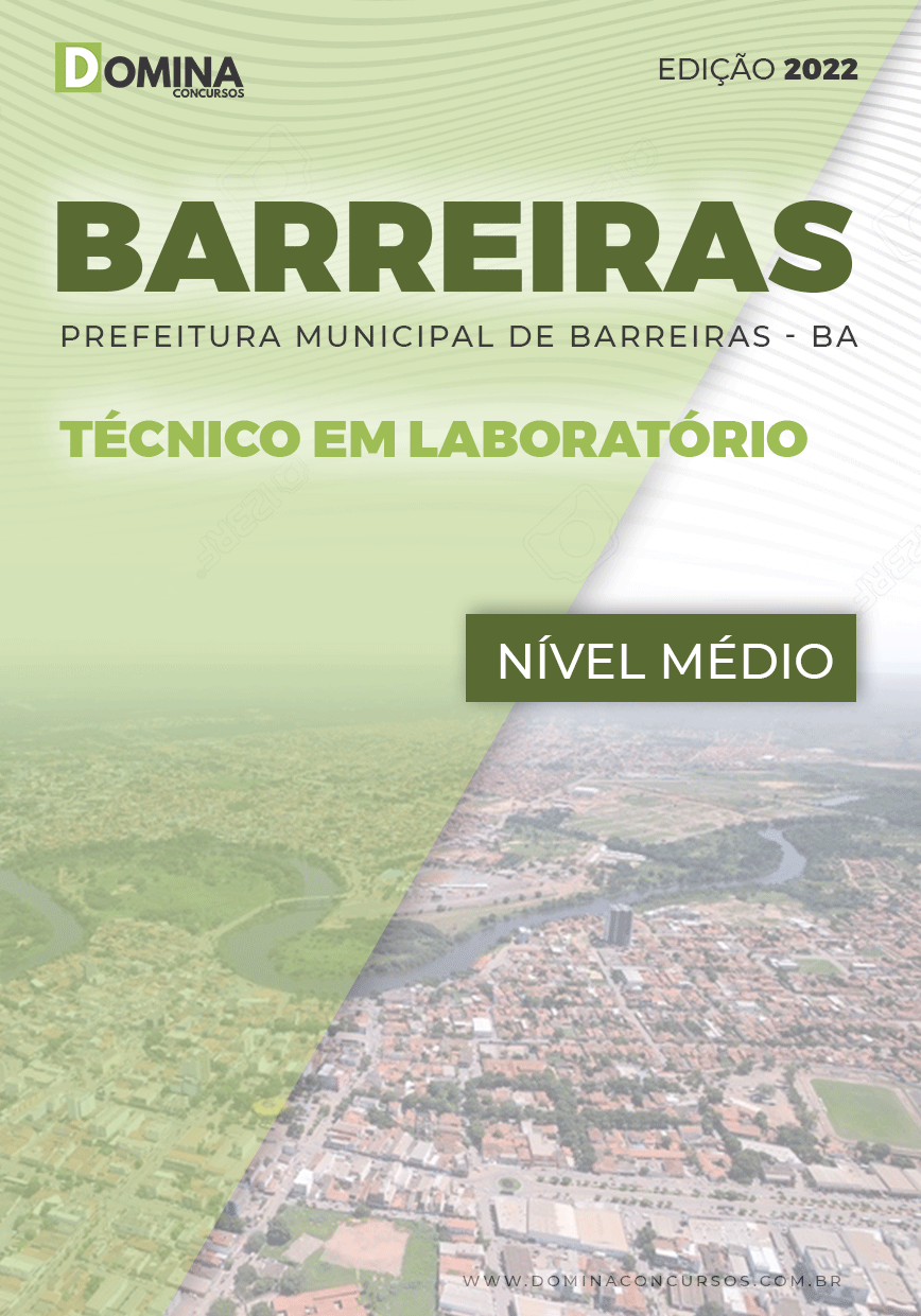 Apostila Digital Pref Barreiras BA 2022 Técnico Laboratório