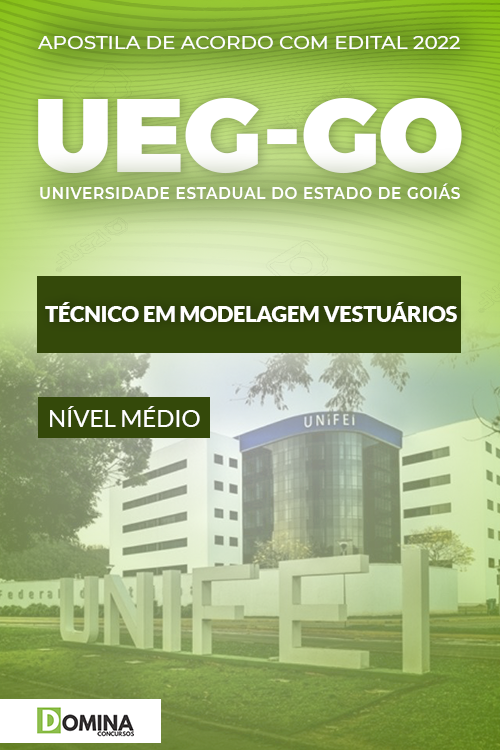 Apostila Digital Concurso UEG GO 2022 Técnico Vestuários