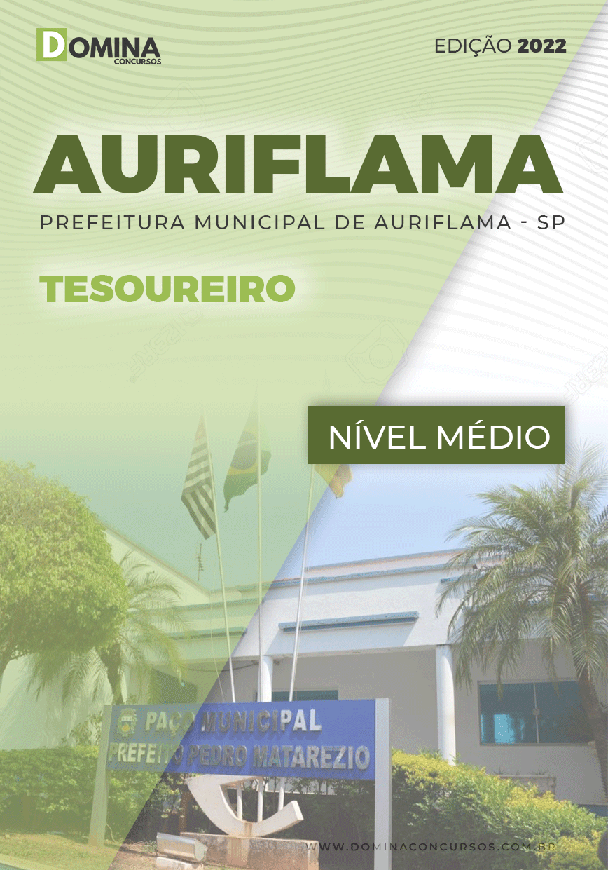 Apostila Digital Concurso Pref Auriflama SP 2022 Tesoureiro