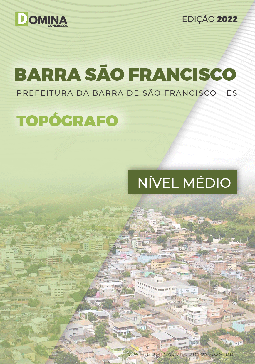 Apostila Pref Barra São Francisco ES 2022 Topógrafo