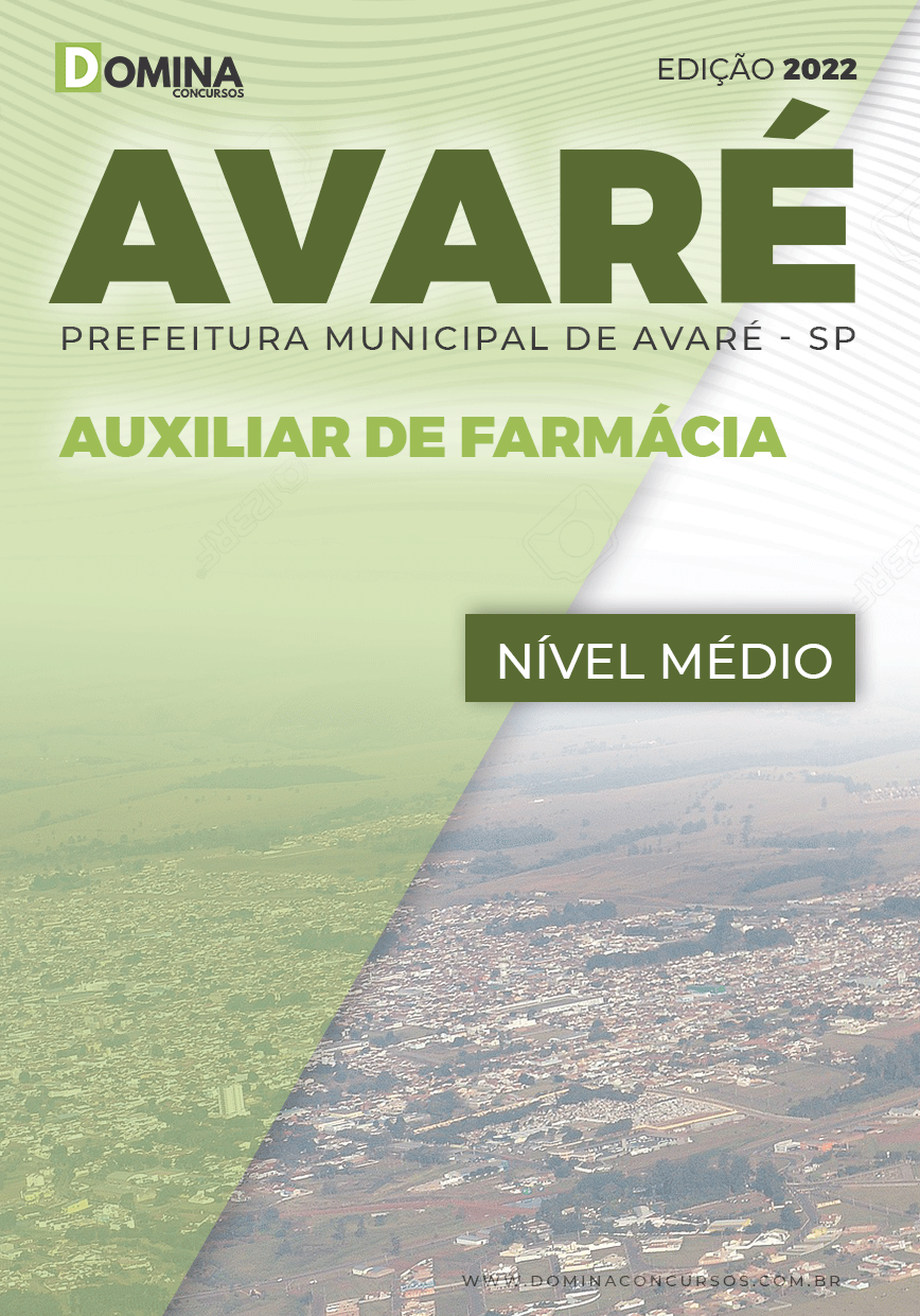Apostila Concurso Pref Avaré SP 2022 Auxiliar de Farmácia