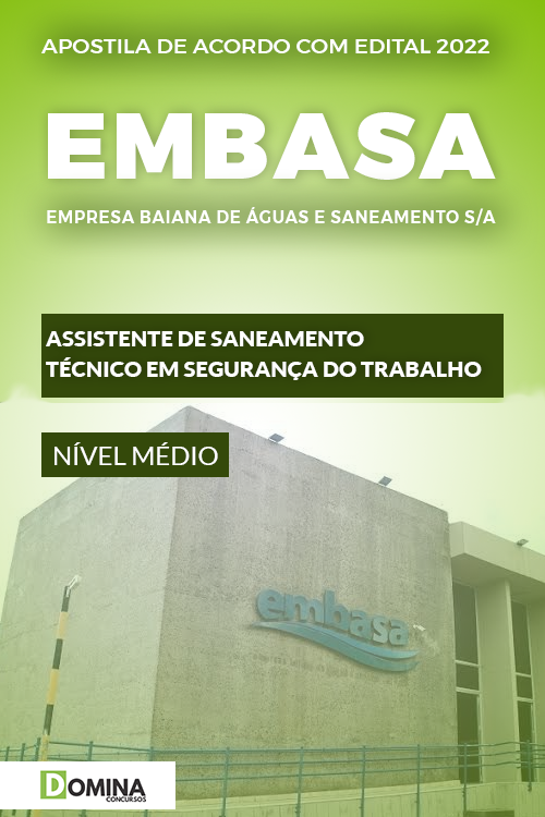 Apostila EMBASA BA 2022 Técnico Segurança Trabalho