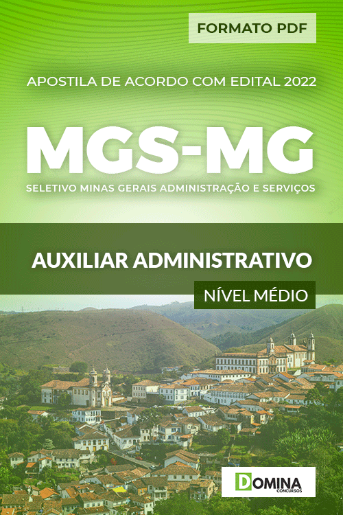 Apostila Seletivo MGS MG 2022 Auxiliar Administrativo