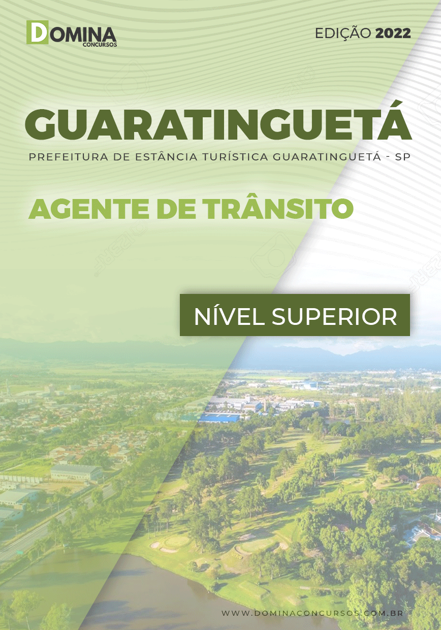 Apostila Pref Guaratinguetá SP 2022 Agente Trânsito