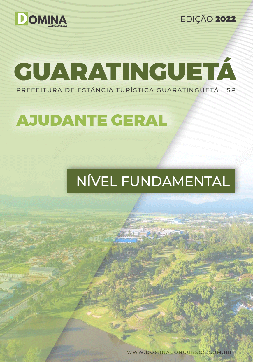 Apostila Digital Pref Guaratinguetá SP 2022 Ajudante Geral