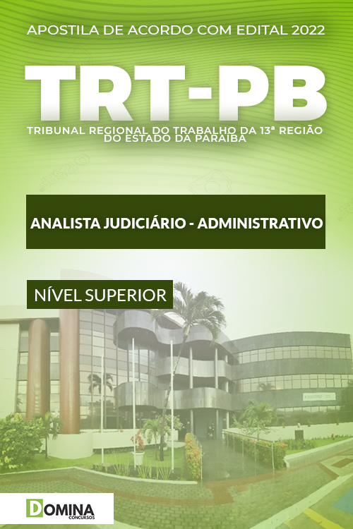 Apostila TRT PB 2022 Analista Judiciário Administrativo