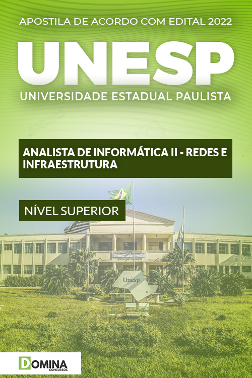Apostila UNESP 2022 Analista Informática II Redes Infraestrutura