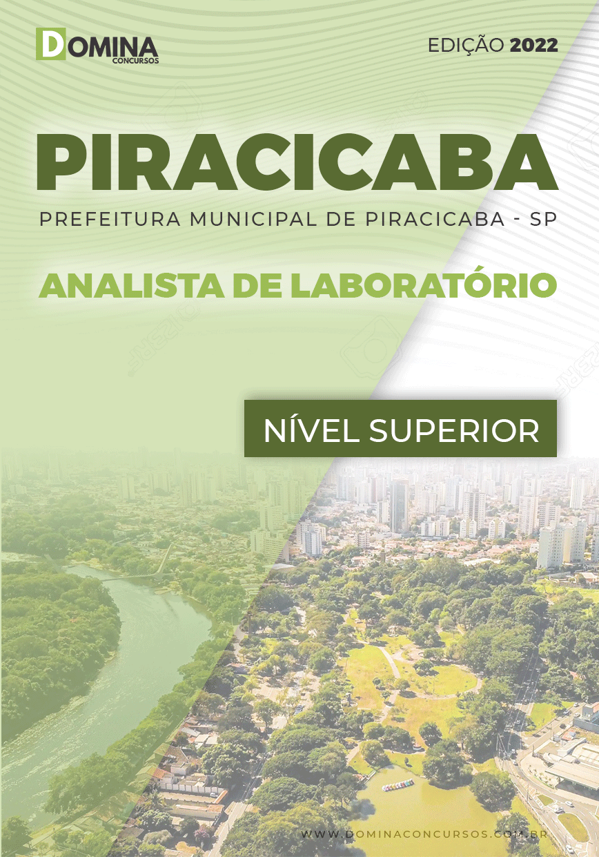 Apostila Digital Pref Piracicaba SP 2022 Analista Laboratório