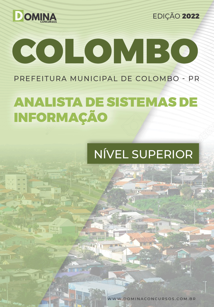 Apostila Pref Colombo PR 2022 Analista Sistema Informação