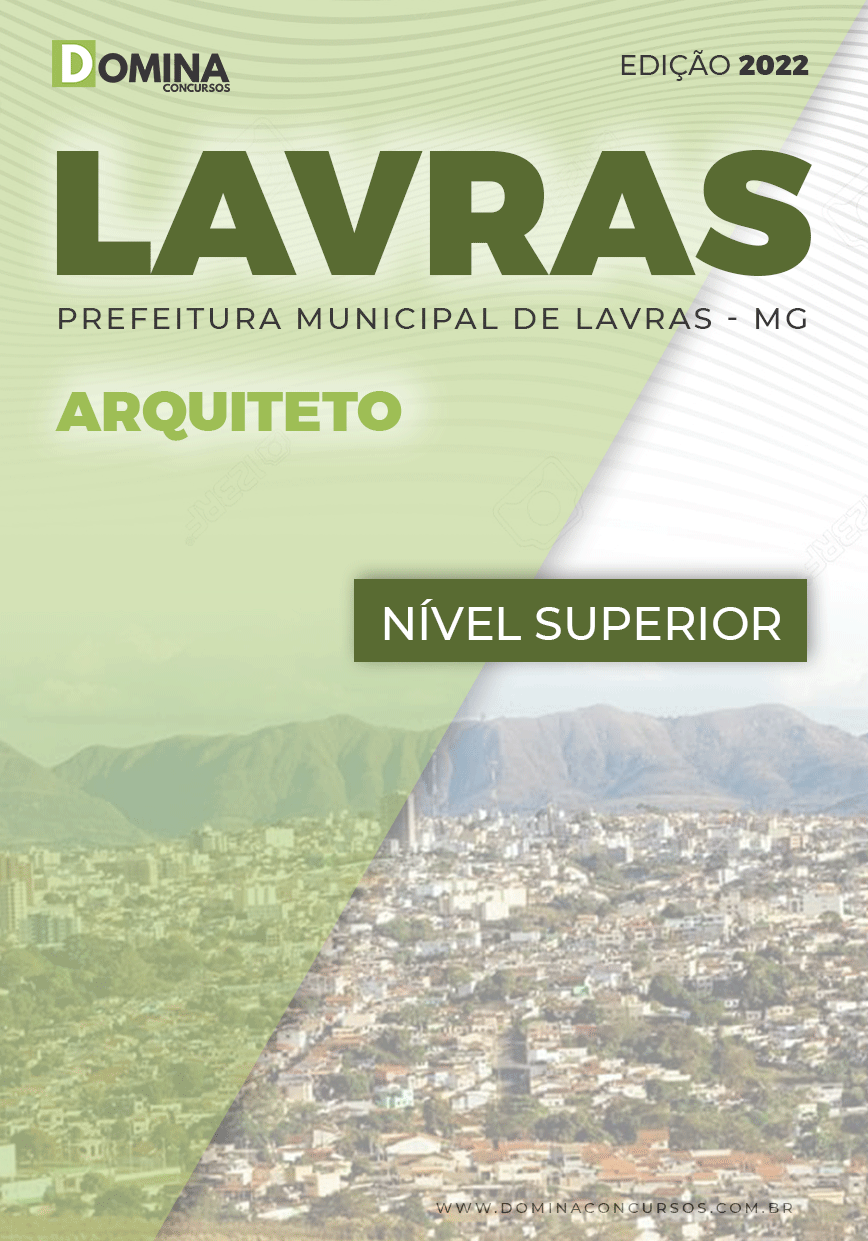Apostila Digital Concurso Pref Lavras MG 2022 Arquiteto