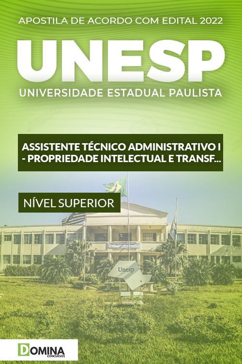 Apostila UNESP 2022 Assist Técnico Adm II Empreendedorismo Inovação