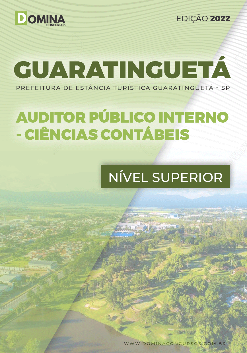 Apostila Pref Guaratinguetá SP 2022 Aud Púb Int Ciências Contábeis