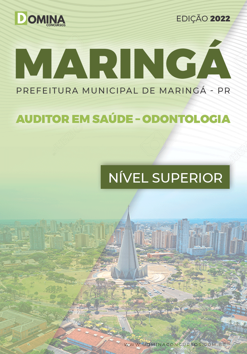 Apostila Pref Maringá PR 2022 Auditor Saúde Odontologia