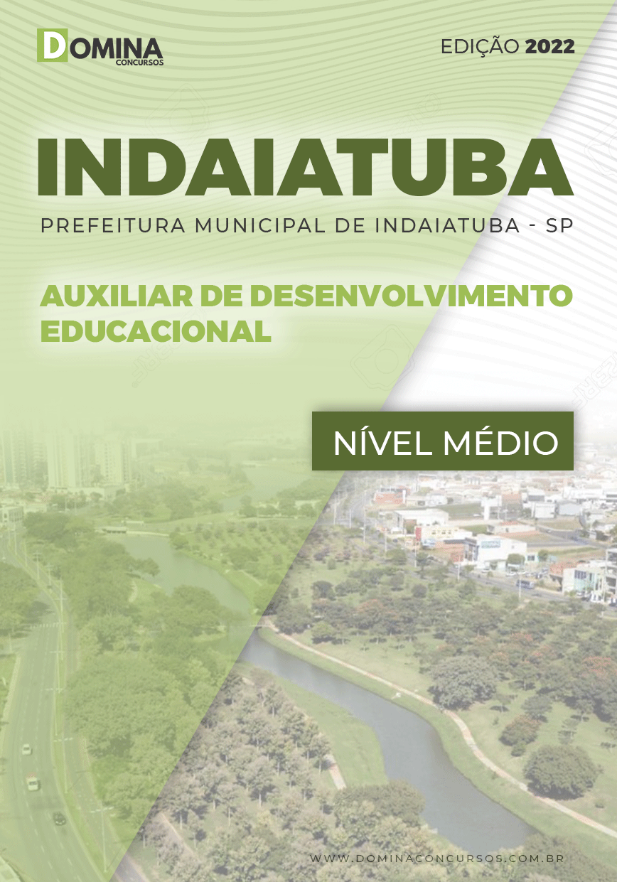 Apostila Pref Indaiatuba SP 2022 Auxiliar Desenvolvimento Educacional
