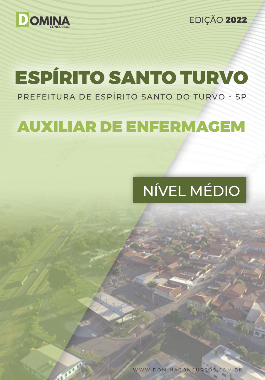 Apostila Pref Espírito Santo Turvo SP 2022 Auxiliar Enfermagem