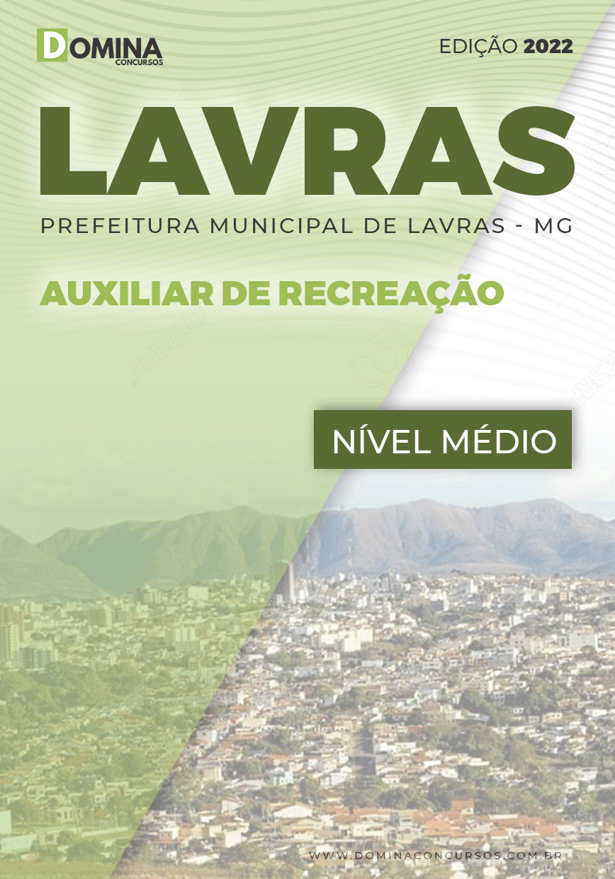 Apostila Concurso Pref Lavras MG 2022 Auxiliar Recreação
