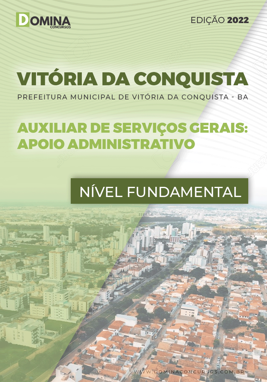 Apostila Pref Vitória Conquista BA 2022 Auxiliar de Serviços Administrativo