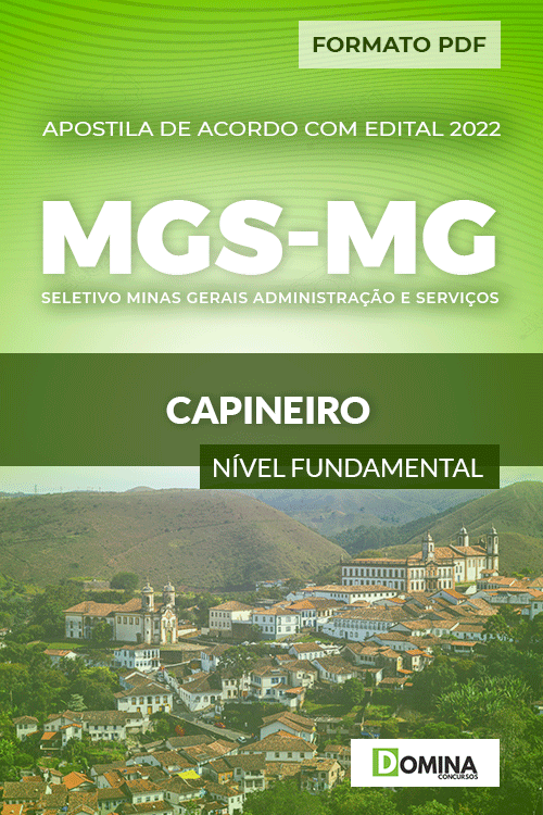 Apostila Digital Processo Seletivo MGS MG 2022 Capineiro