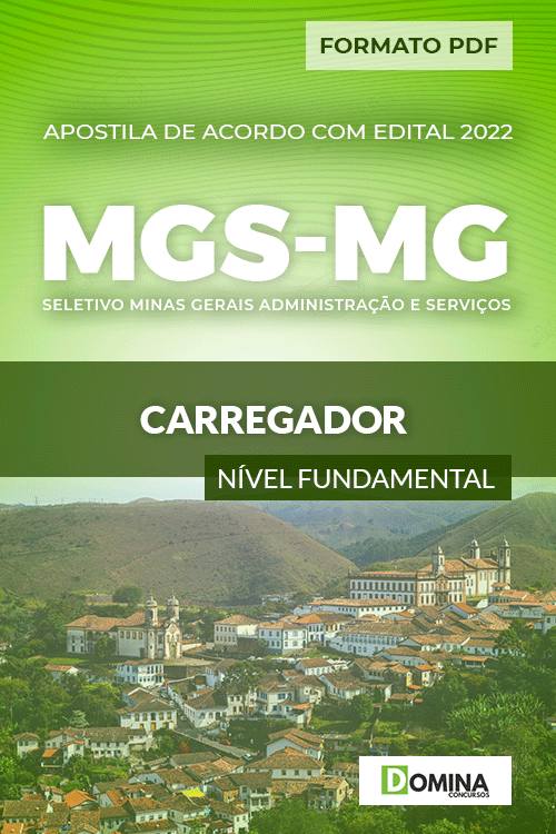Apostila Digital Seletivo MGS MG 2022 Carregador