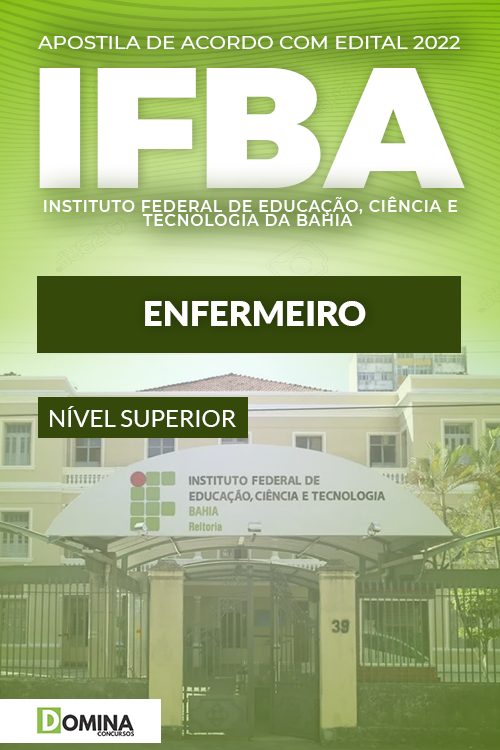 Apostila Digital Concurso IFBA 2022 Enfermeiro Área