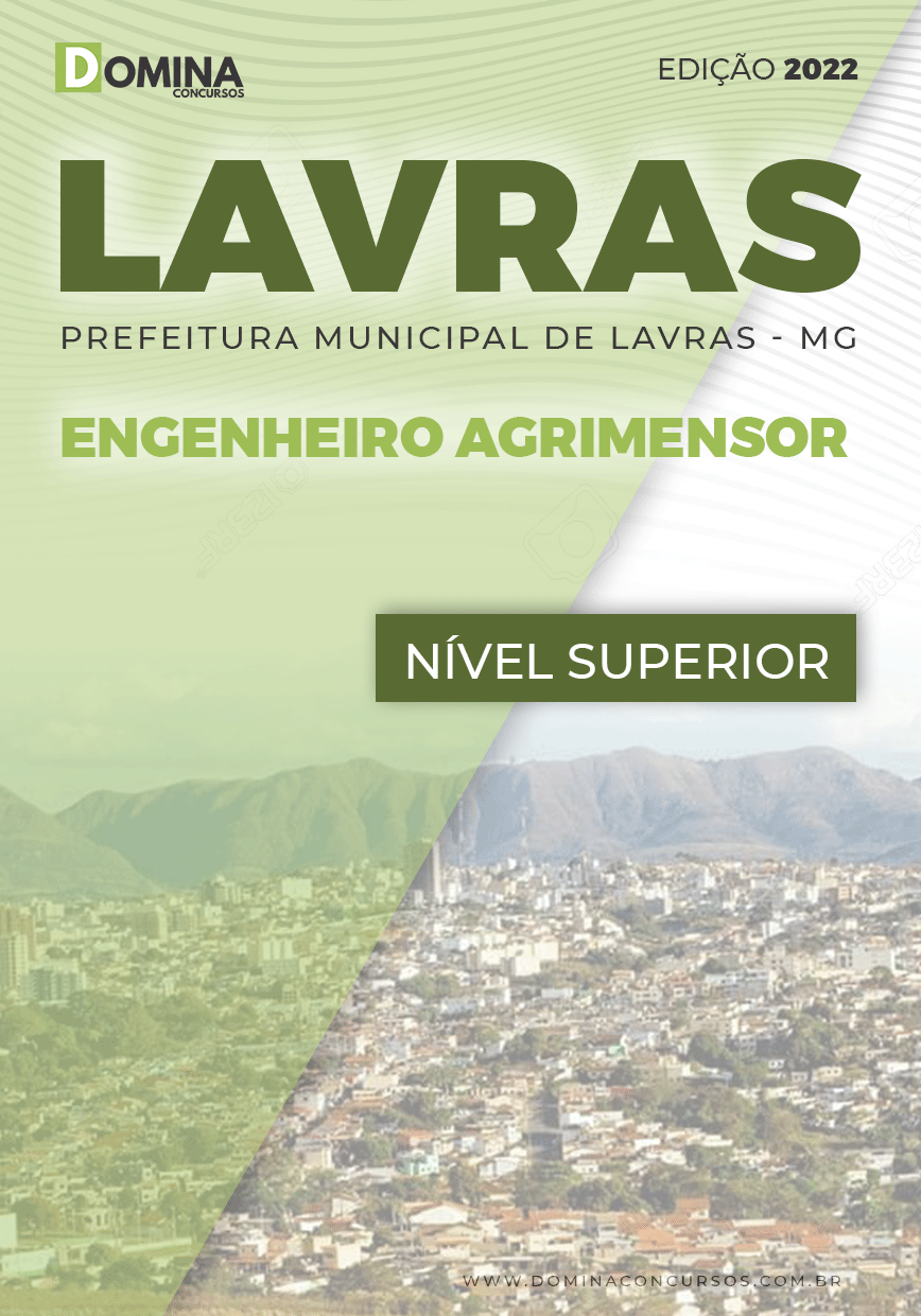 Apostila Concurso Pref Lavras MG 2022 Engenheiro Agrimensor
