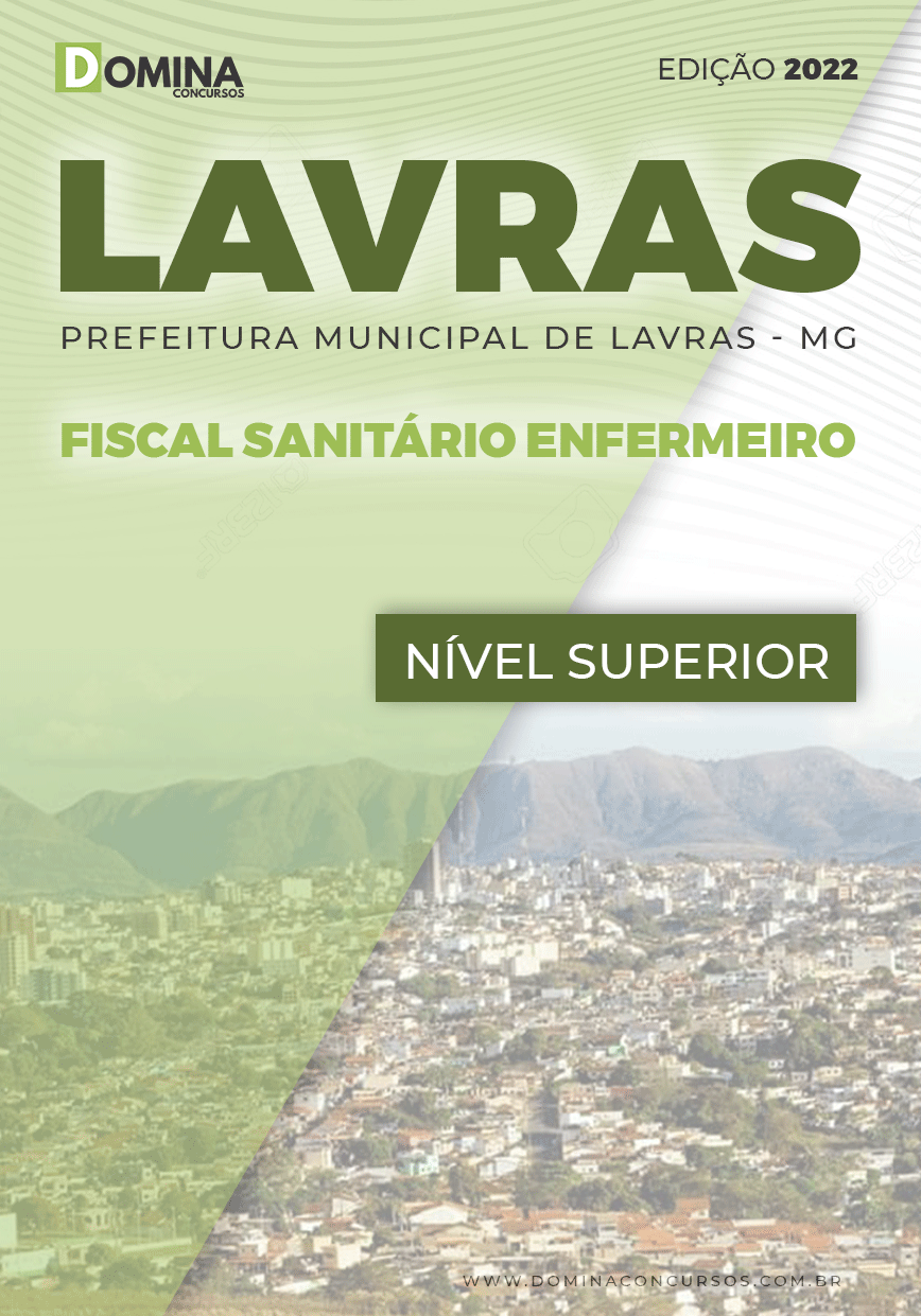 Apostila Concurso Pref Lavras MG 2022 Fiscal Sanitário Enfermeiro