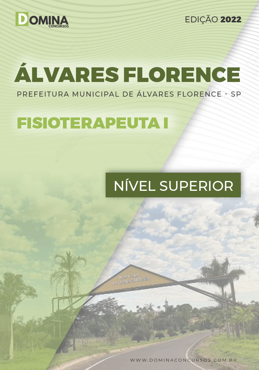 Apostila Pref Álvares Florence SP 2022 Fisioterapeuta I
