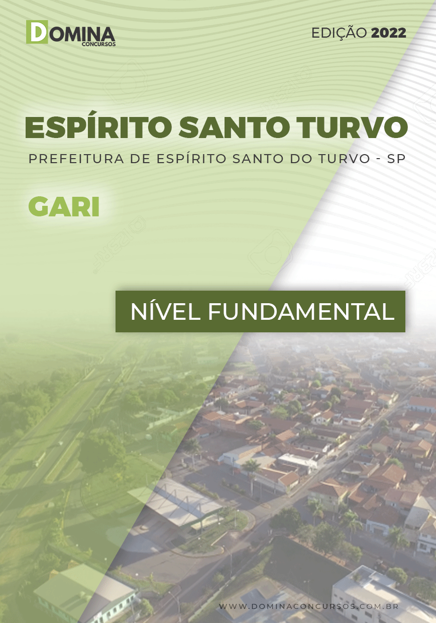 Apostila Digital Pref Espírito Santo Turvo SP 2022 Gari