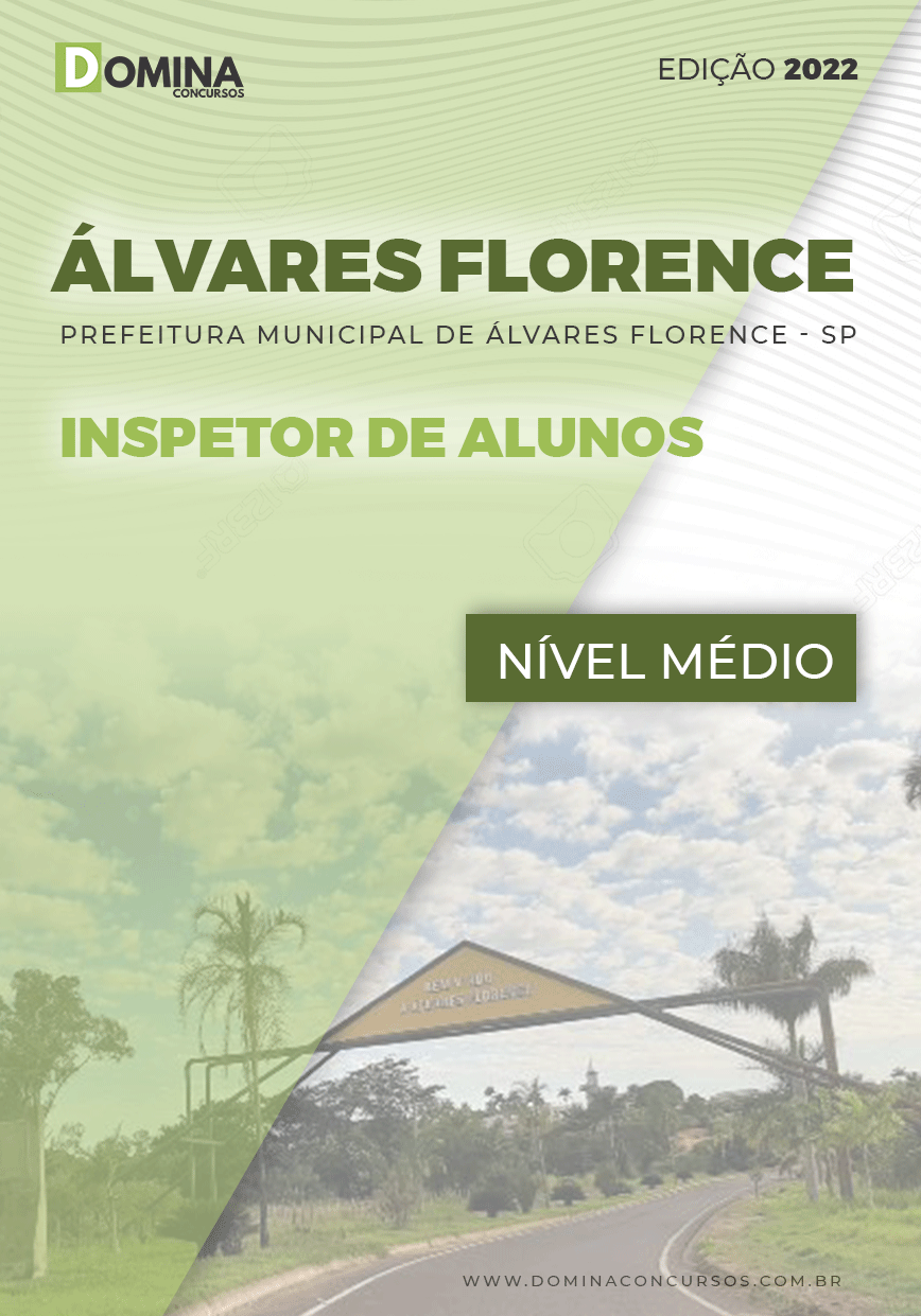 Apostila Pref Álvares Florence SP 2022 Inspetor Alunos