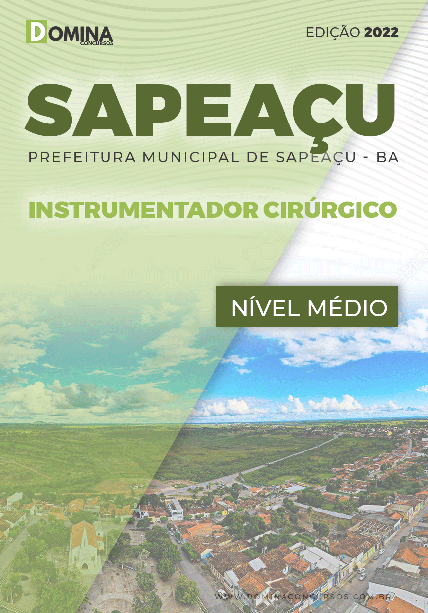 Apostila Pref Sapeaçu BA 2022 Instrumentador Cirúrgico