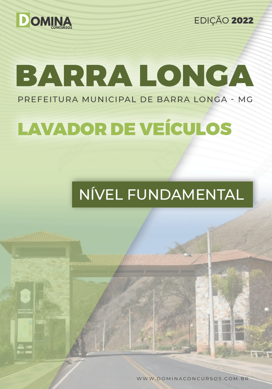 Apostila Pref Barra Longa MG 2022 Lavador Veículos