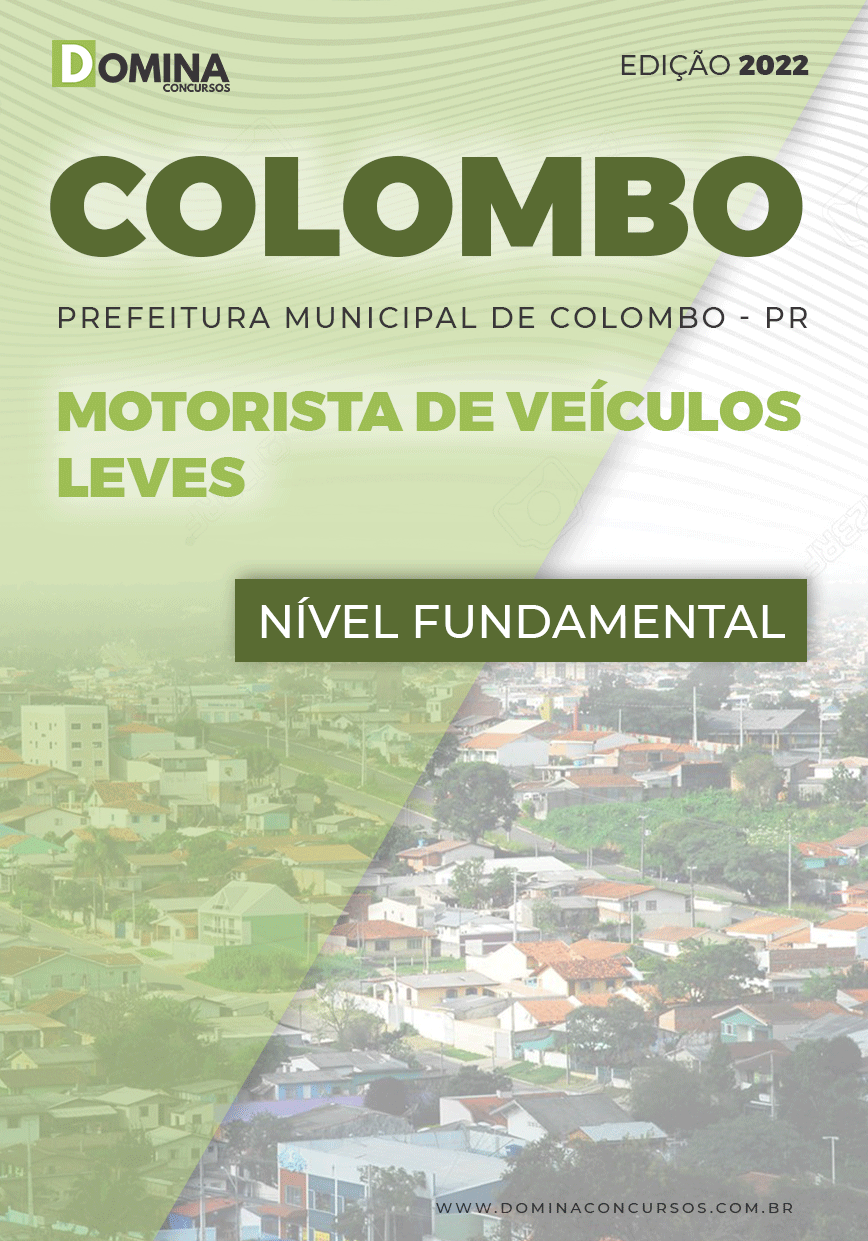 Apostila Concurso Pref Colombo PR 2022 Motorista Veículos Leves