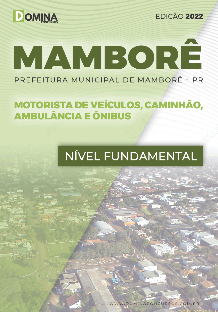 Apostila Pref Mamborê PR 2022 Motorista Veíc Camih Amb Ônibus