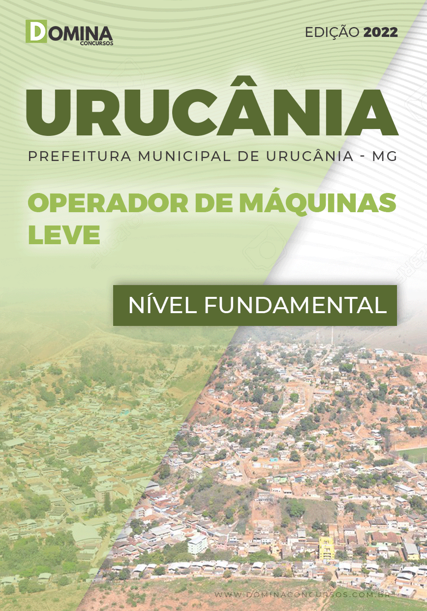Apostila Pref Urucânia MG 2022 Operador Máquinas Levas