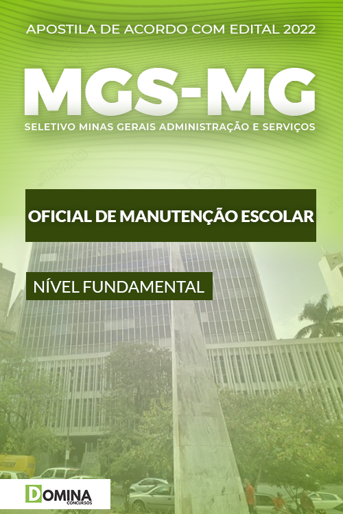 Apostila Digital MSG MG 2022 Oficial Manutenção Escolar