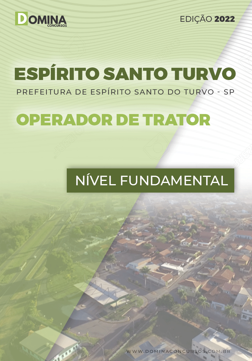 Apostila Pref Espírito Santo Turvo SP 2022 Operador Trator