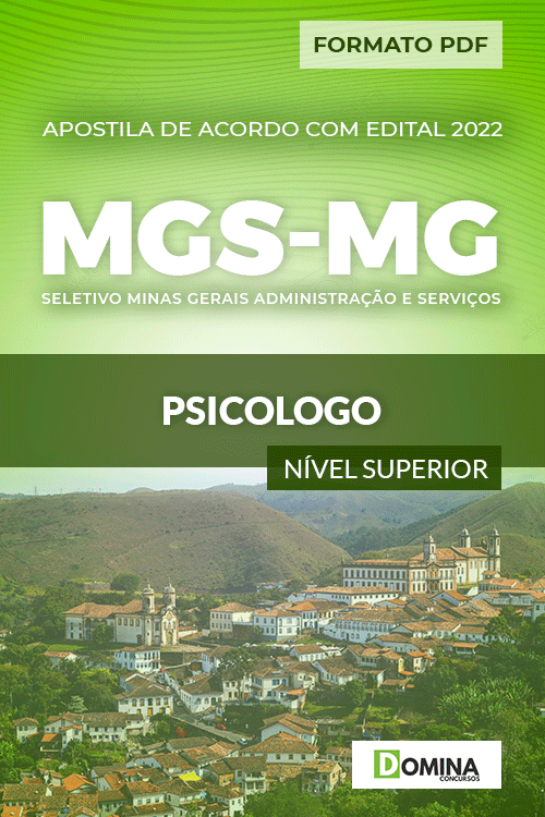Apostila Digital Processo Seletivo MGS MG 2022 Psicólogo