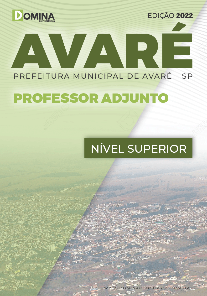 Apostila Concurso Pref Avaré SP 2022 Professor Adjunto