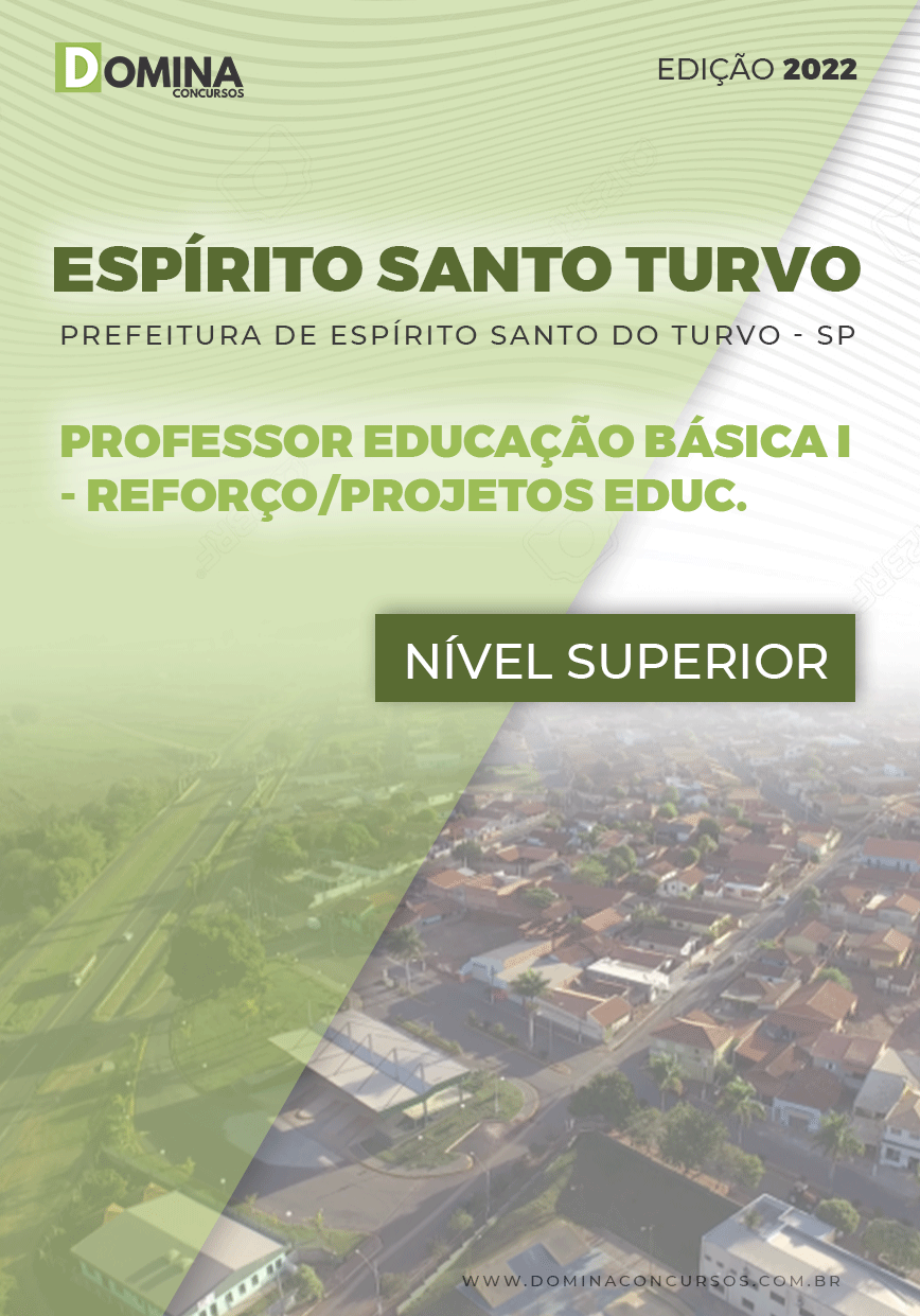 Apostila Pref Espírito Santo Turvo SP 2022 Professor Educação Básica I