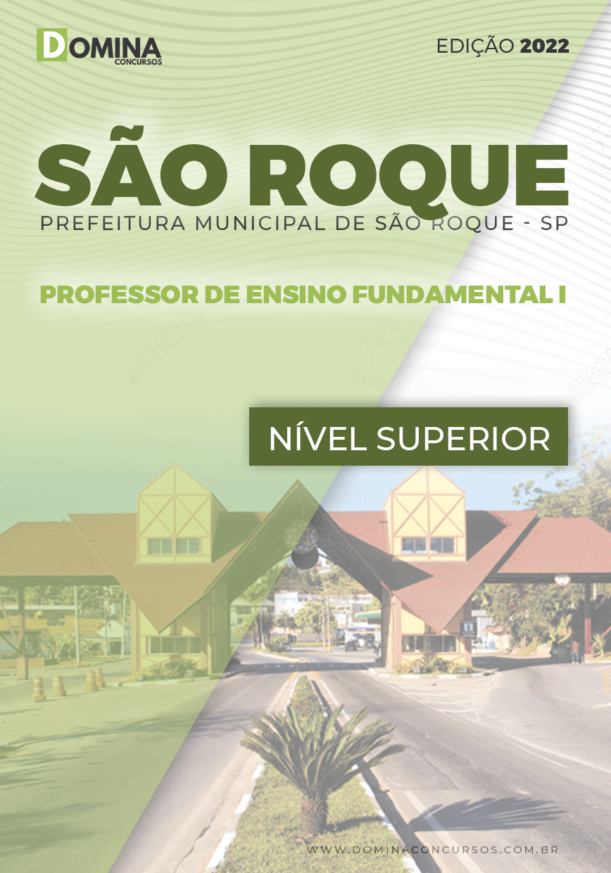 Apostila Pref São Roque SP 2022 Professor Ensino Fundamental I
