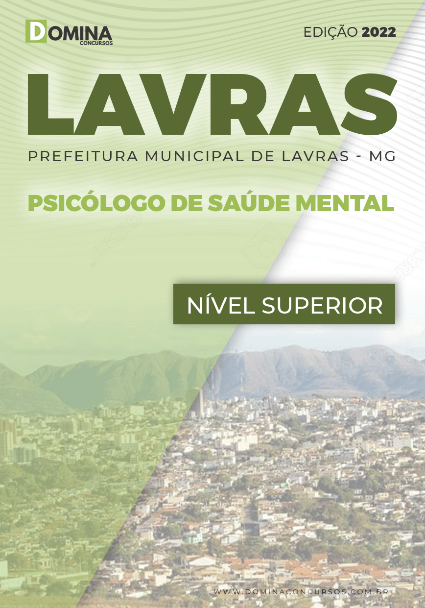 Apostila Pref Lavras MG 2022 Psicólogo Saúde Mental